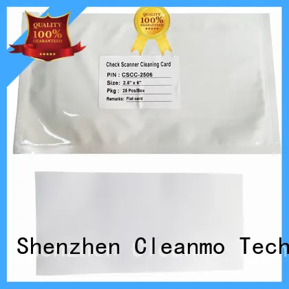 Cleanmo high quality check reader cleaning cards factory for scanner cleaning 1