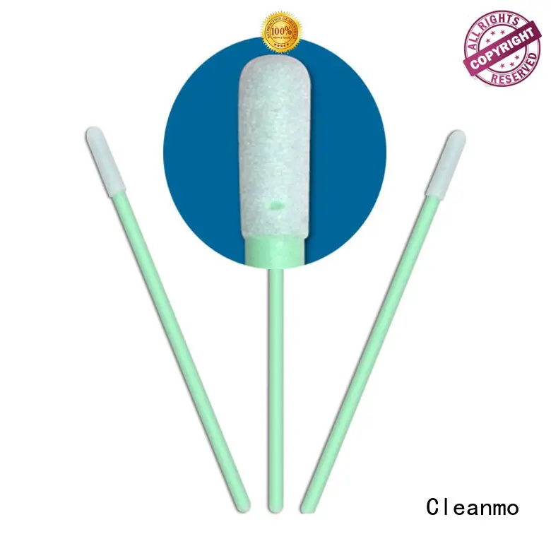 Cleanmo green handle large swabs supplier for excess materials cleaning 1