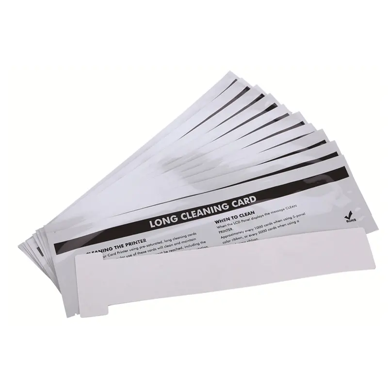 Cleanmo Hot-press compound laser printer cleaning kit factory price for Evolis printer 3