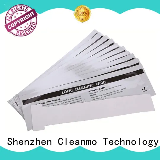 Cleanmo quick Evolis Cleaning cards factory price for Cleaning Printhead 1