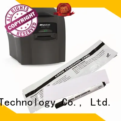 Cleanmo Aluminum foil packing AlphaCard Short T Cleaning Cards wholesale for AlphaCard PRO 100 Printer 1