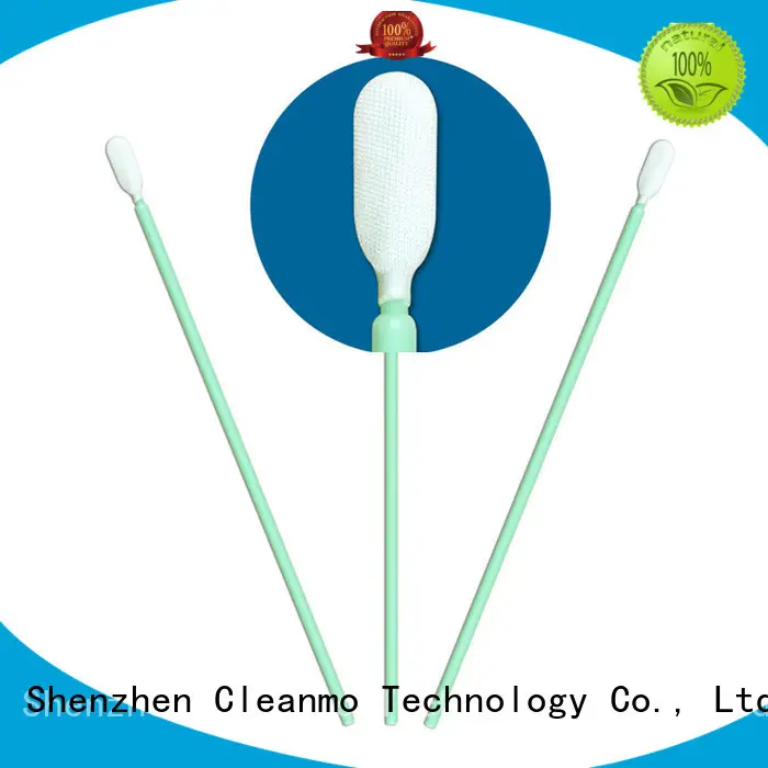 Cleanmo double layers of microfiber fabric Microfiber Industrial Swab Sticks wholesale for Micro-mechanical cleaning 1