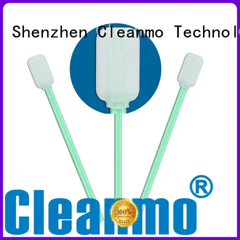 Cleanmo double-layer knitted polyester Industrial polyester swabs wholesale for optical sensors 1