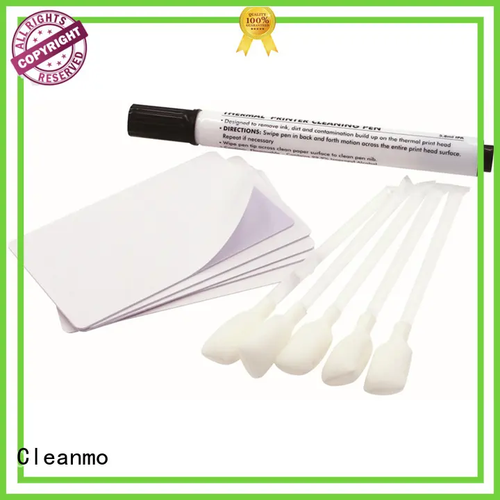 Cleanmo blending spunlace print cleaner factory price for Zebra P120i printer 1