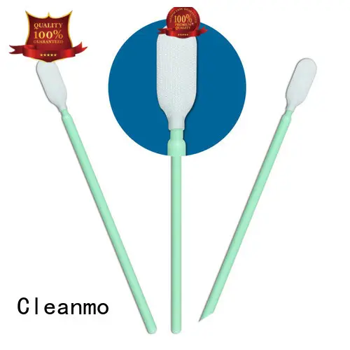 Cleanmo double layers of microfiber fabric Microfiber Industrial Swab Sticks factory price for general purpose cleaning 1
