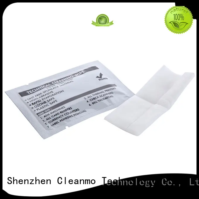 Cleanmo durable printhead wipes factory for ATM/POS Terminals 1