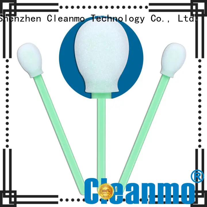 Cleanmo green handle ear swab wholesale for Micro-mechanical cleaning 1