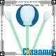 Cleanmo green handle ear swab wholesale for Micro-mechanical cleaning 1