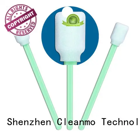 Cleanmo green handle swab material factory price for excess materials cleaning 1