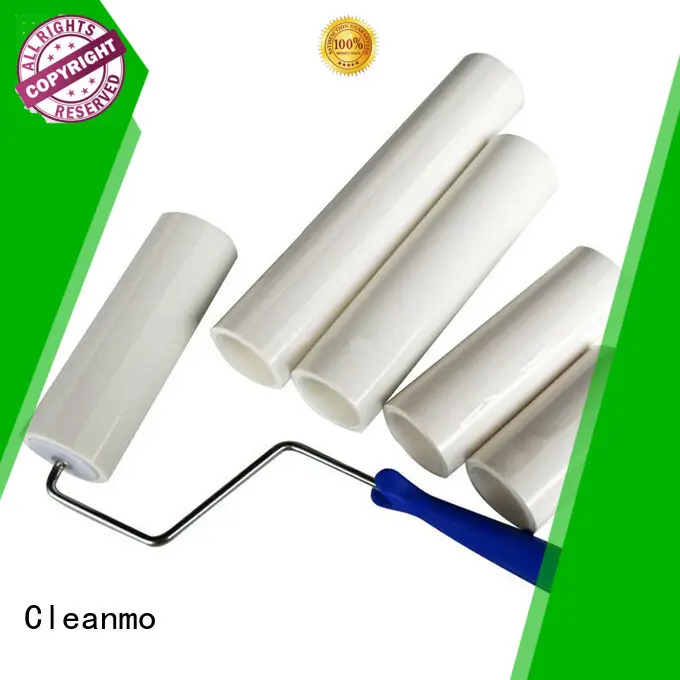 Cleanmo coated adhesive floor lint roller manufacturer for semiconductor 1