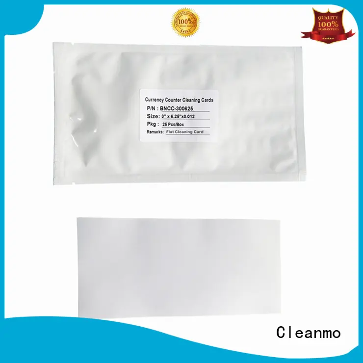 Cleanmo Scrubbing credit card machine cleaning cards factory price for Counting Equipment 1