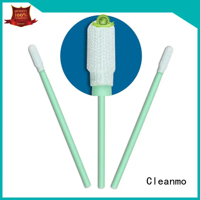 Cleanmo excellent chemical resistance fiber optic cleaning swabs manufacturer for general purpose cleaning1 1