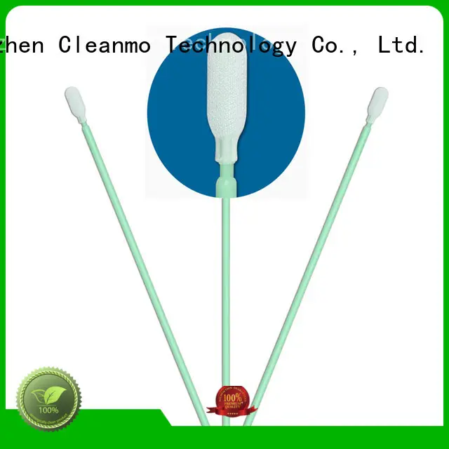 Cleanmo double-layer knitted polyester texwipe polyester swabs wholesale for optical sensors 1