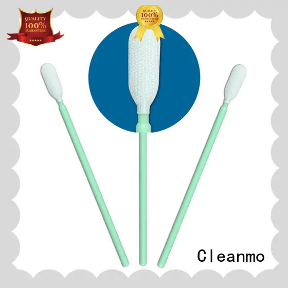 Cleanmo polypropylene handle texwipe polyester swabs wholesale for microscopes 1
