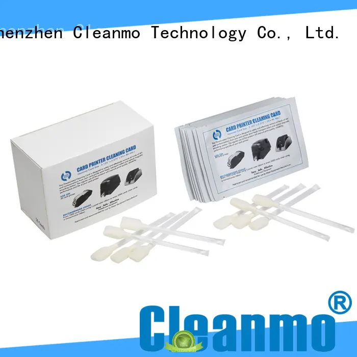 Cleanmo non woven zebra cleaners factory for Zebra P120i printer 1
