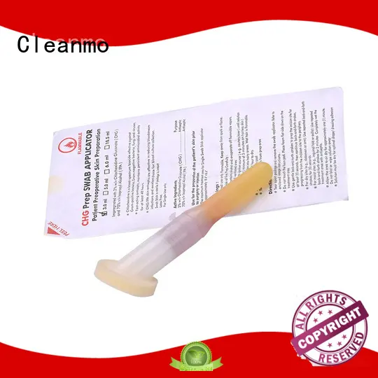 Cleanmo medical grade 100PPI open-cell polyurethane foam surgical CHG applicator wholesale for routine venipunctures 1
