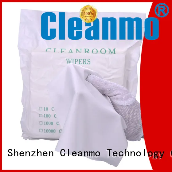 Cleanmo superior dimensional stability disposable microfiber wipes factory for chamber cleaning 1