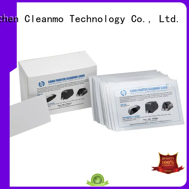 Cleanmo non woven electronic card cleaner supplier for Smart Card Readers 1
