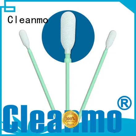 Cleanmo double-layer knitted polyester fiber optic cleaning swabs supplier for printers 1