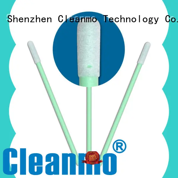 high quality lint free swabs green handle supplier for Micro-mechanical cleaning 1