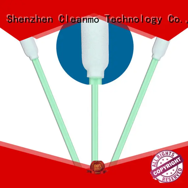 Cleanmo small ropund head foam mouth swabs manufacturer for Micro-mechanical cleaning 1