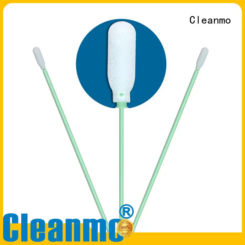 Cleanmo green handle soft swab ear wax removal factory price for excess materials cleaning 1
