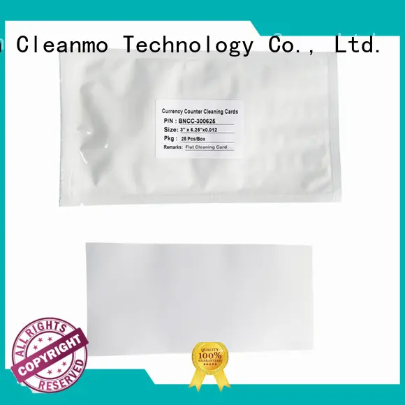 Cleanmo Scrubbing credit card machine cleaning cards manufacturer for Counting Equipment 1