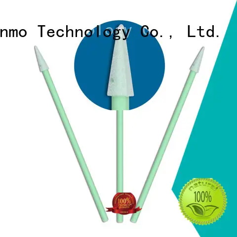 cost-effective lint free Sponge Swabs green handle factory price for excess materials cleaning 1