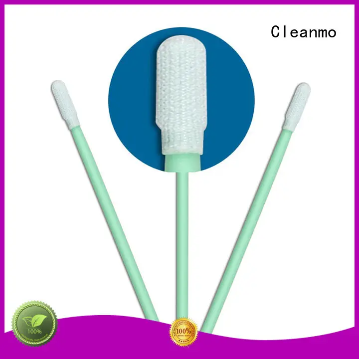 Cleanmo polypropylene handle sterile polyester swabs factory for printers 1