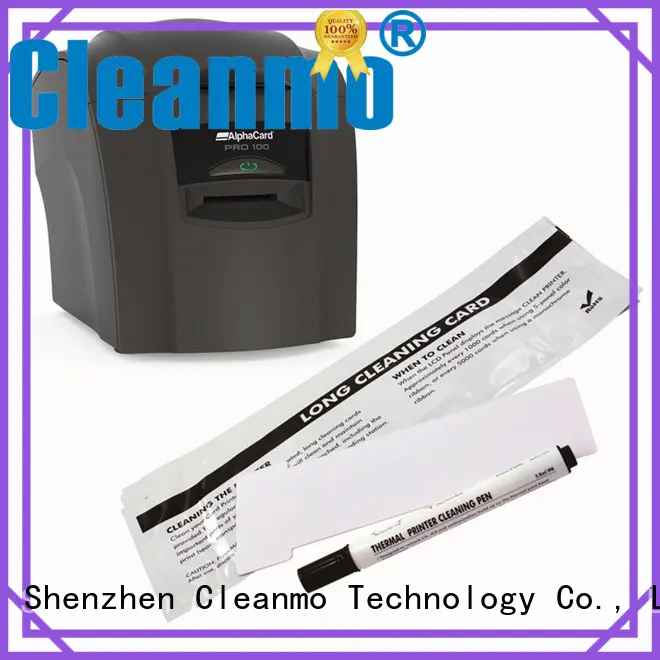 Cleanmo Aluminum foil packing AlphaCard Printer Cleaning Cards factory for AlphaCard PRO 100 Printer 1