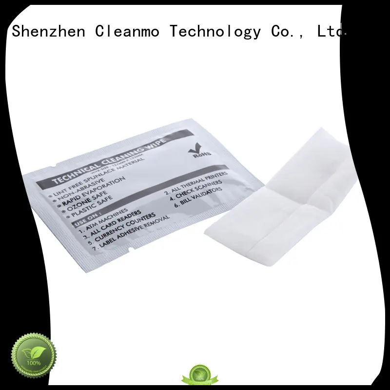 Cleanmo professional thermal printhead cleaning wipes supplier for ID Card Printers 1