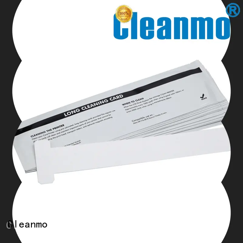 Cleanmo pvc zebra printhead cleaning manufacturer for Zebra P120i printer 1