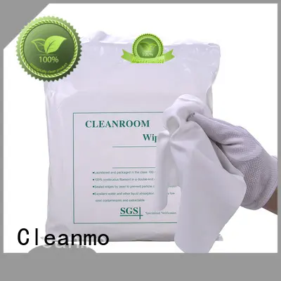 Cleanmo portable 100% polyester cleanroom wipes wholesale for chamber cleaning 1