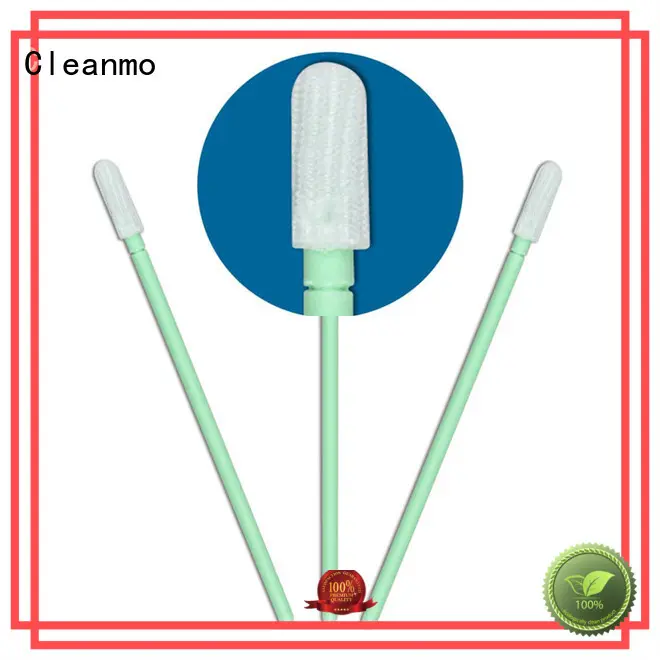 Cleanmo safe material polyester cleanroom swabs manufacturer for optical sensors 1