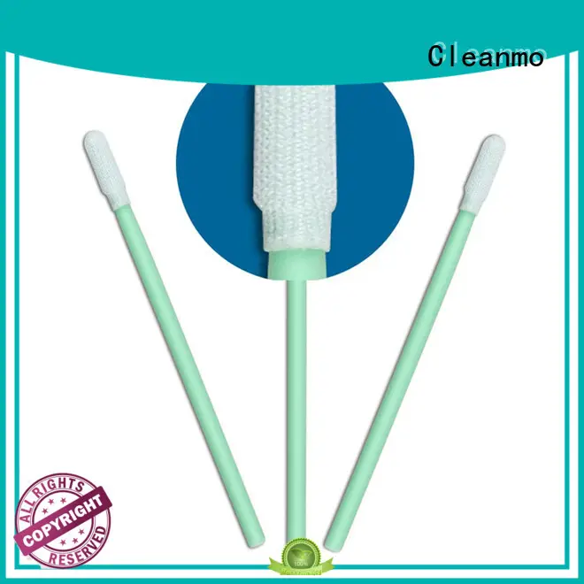 Cleanmo flexible paddle cleanroom polyester swabs manufacturer for optical sensors 1