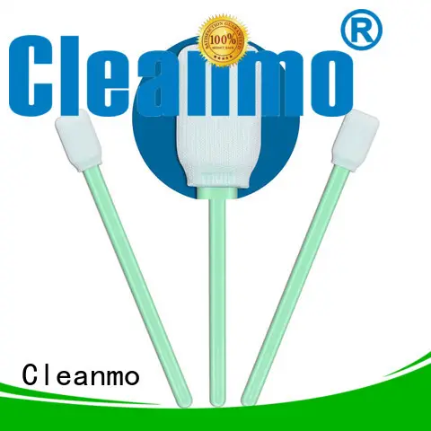 Cleanmo double-layer knitted polyester toothette oral swabs manufacturer for general purpose cleaning 1