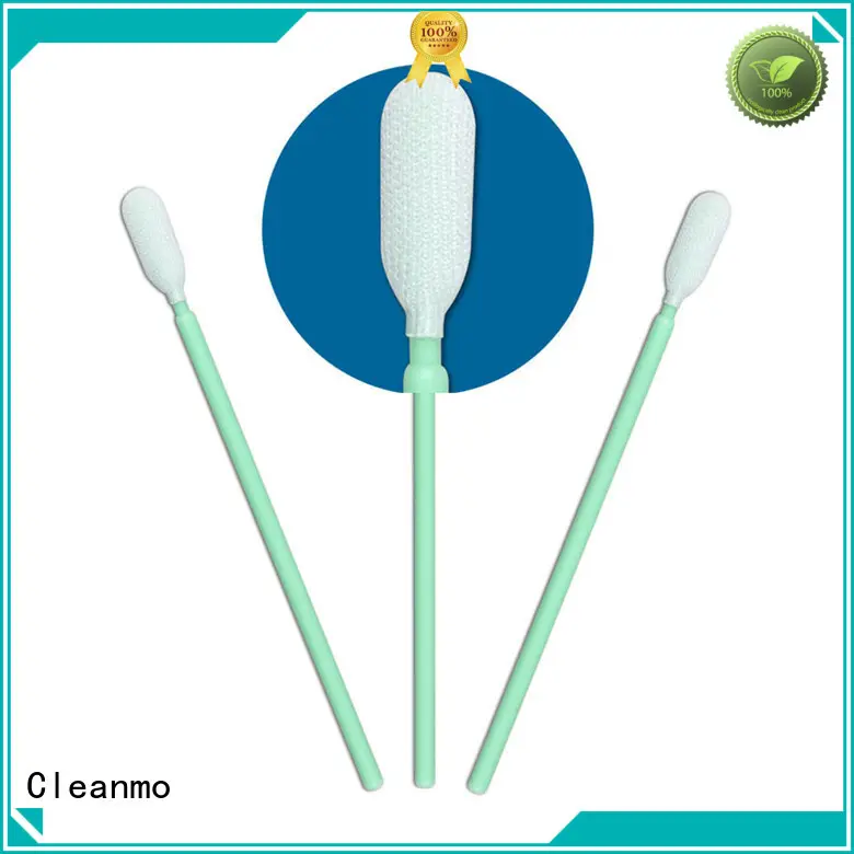 Cleanmo safe material dacron swab manufacturer for optical sensors 1