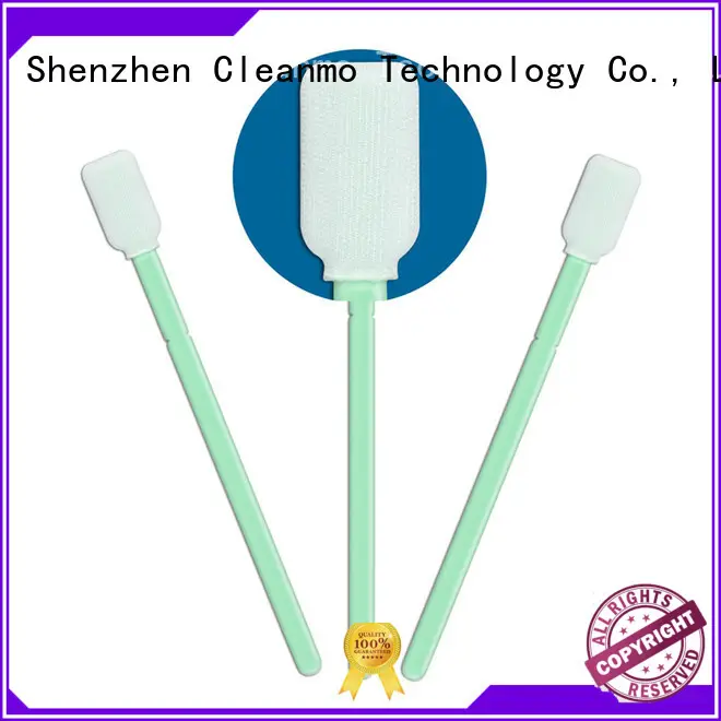 Cleanmo polypropylene handle polyester cleaning swabs manufacturer for printers 1