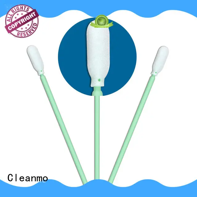 Cleanmo ESD-safe Polypropylene handle micro cotton swabs factory price for excess materials cleaning 1