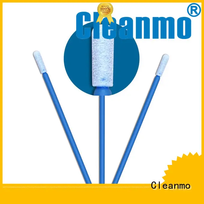 Cleanmo green handle oral sponge swabs factory price for general purpose cleaning 1