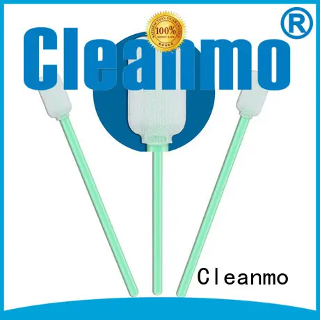 Cleanmo double-layer knitted polyester fiber optic swabs manufacturer for optical sensors 1