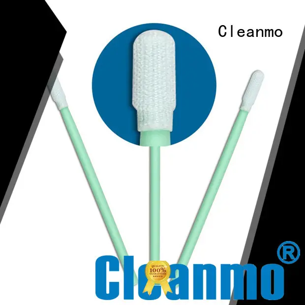 Cleanmo double-layer knitted polyester dacron swab factory for optical sensors 1
