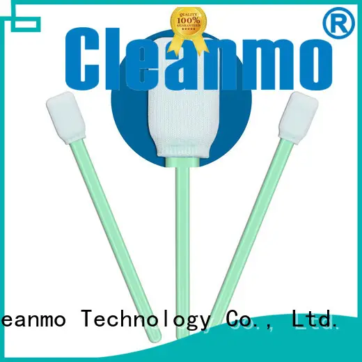 Cleanmo double-layer knitted polyester fiber optic cleaning swabs supplier for printers1 1