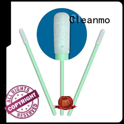 Cleanmo small ropund head wooden cotton swabs manufacturer for Micro-mechanical cleaning 1
