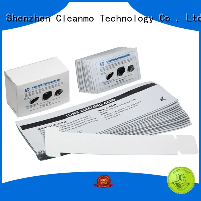 Cleanmo safe zebra printer cleaning cards supplier for Zebra P120i printer 1