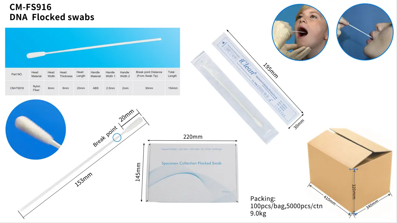Cleanmo Wholesale custom flocked swab manufacturer for hospital 10