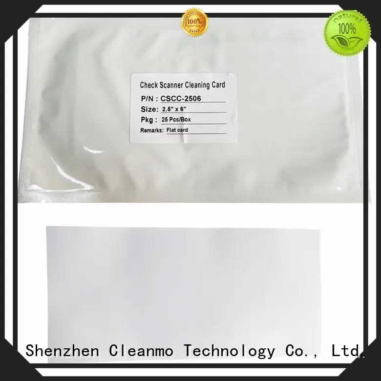high quality check reader cleaning card broader width supplier for Digital Check TellerScan 1