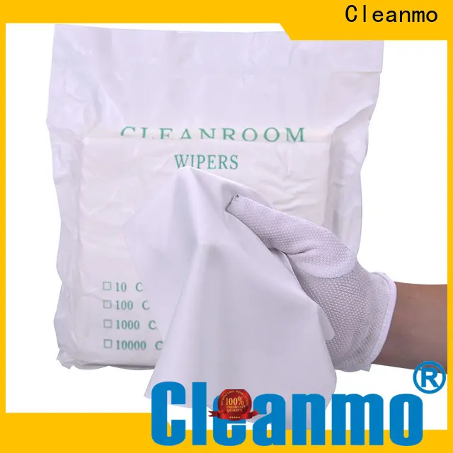 Cleanmo 70% Polyester microfiber wipe factory for medical device products 1