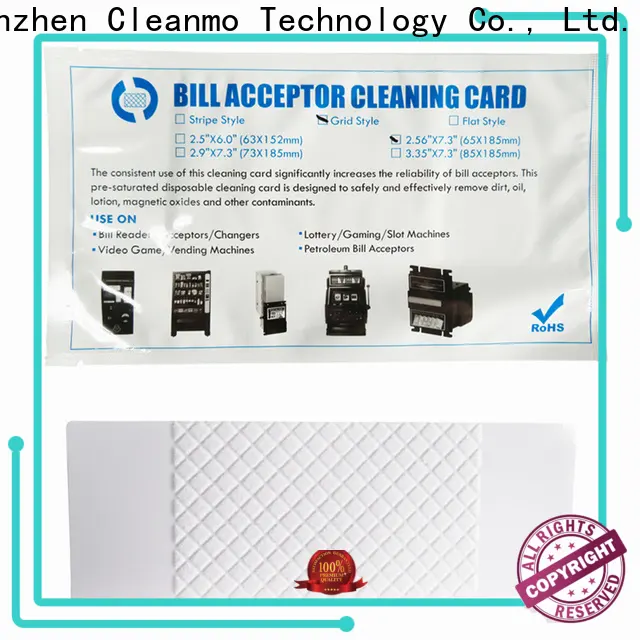 durable bill validator cleaning cards white supplier for readers 1