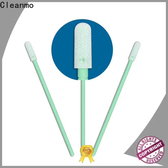 Cleanmo excellent chemical resistance Cleanroom dacron swabs factory for optical sensors 1